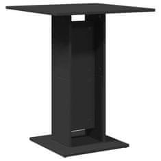 Vidaxl Bistro mizica črna 60x60x75 cm iverna plošča