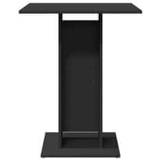 Vidaxl Bistro mizica črna 60x60x75 cm iverna plošča