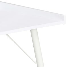 Vidaxl Pisalna miza bela 90x50x79 cm