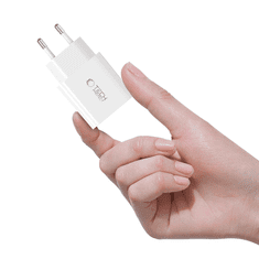 Tech-protect NC20W polnilnik USB-C PD 20W + kabel USB-C, bela