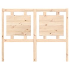 Vidaxl Posteljno vzglavje 125,5x4x100 cm trdna borovina