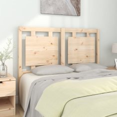 Vidaxl Posteljno vzglavje 125,5x4x100 cm trdna borovina