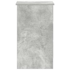 Vidaxl Pisalna miza betonsko siva 90x45x76 cm iverna plošča