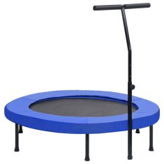 Vidaxl Fitnes trampolin z ročajem in varnostno oblogo 122 cm