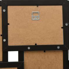 Vidaxl Foto okvir za 24x(10x15 cm) fotografij črn MDF