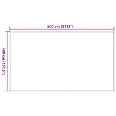 Vidaxl Preproga za šotor 400x800 cm črna HDPE