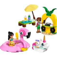 LEGO Friends 42658 Zabava na bazenu s samorogom in plamencem