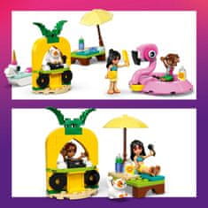 LEGO Friends 42658 Zabava na bazenu s samorogom in plamencem