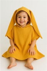 NEW BABY Baby muslin pončo Feeling svetlo siva 80 cm - M