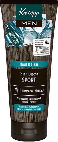 Kneipp Gel za prhanje za moške za telo in lase Sport (gel za prhanje) 200 ml