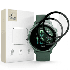 Tech-protect Glass Flex 2x zaščitno steklo za Garmin Vivoactive 6, črna