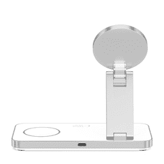Tech-protect A47 MagSafe brezžični polnilnik na mobitel / AirPods / Apple Watch 15W, bela