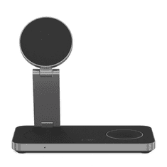 Tech-protect A47 MagSafe brezžični polnilnik na mobitel / AirPods / Apple Watch 15W, črna