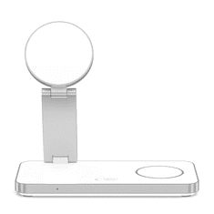 Tech-protect A47 MagSafe brezžični polnilnik na mobitel / AirPods / Apple Watch 15W, bela