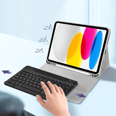 Tech-protect SC Pen Keyboard etui z tipkovnico za iPad 10.9'' 10gen 2022 / 11'' 11gen 2025, siva