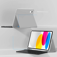 Tech-protect SC Pen Keyboard etui z tipkovnico za iPad 10.9'' 10gen 2022 / 11'' 11gen 2025, siva