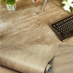 HOME & MARKER® Samolepilna nalepka z videzom lesa (300x40cm) | DURAWOOD Svetlo rjava