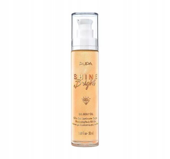 Pupa Svetleče gelsko olje za telo Shine Bright (gelsko olje za telo) 50 ml
