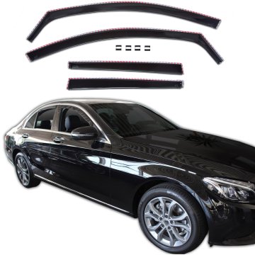 SCOUTT SCOUTT Okenski deflektorji za Mercedes C Class W205 Sedan 2014-2021 4-Vrata 4ks