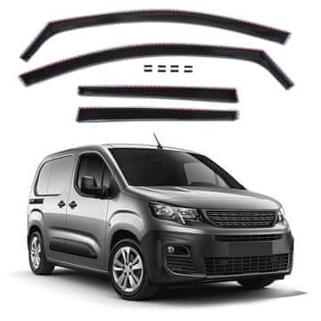 J&J Automotive GP Okenski deflektorji za Peugeot Partner 2023-Nad 4 kosa