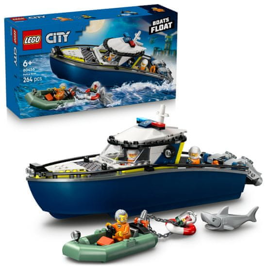 LEGO City 60456 Pregon s policijskim čolnom