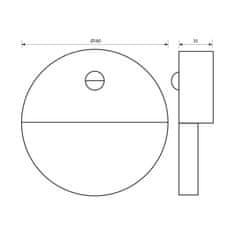 Vivalux LED plafonjera 10W 4000k 700lm IP54 AURA s senzorjem