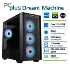 PCplus Dream Machine Core i7-14700F 32GB 2TB RTX 5070 12GB gaming namizni računalnik