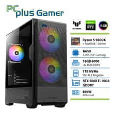 PCplus Gamer Ryzen 5 9600X 16GB 1TB SSD RTX 5060Ti 16GB gaming namizni računalnik