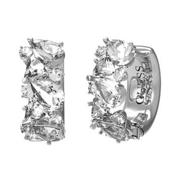 Guess Bleščeči krogi s kristali Wonderlights JUBE04411JWRHT/U