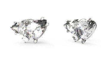 Guess Elegantni uhani s kristali Wonderlights JUBE04415JWRHT/U