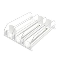 HOME & MARKER® Organizator za hladilnik z avtomatskim drsnim sistemom | DRINZER Bela