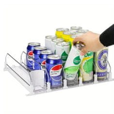 HOME & MARKER® Organizator za hladilnik z avtomatskim drsnim sistemom | DRINZER Bela