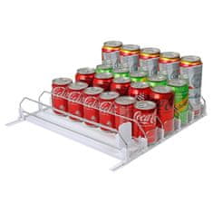 HOME & MARKER® Organizator za hladilnik z avtomatskim drsnim sistemom | DRINZER Bela