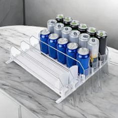HOME & MARKER® Organizator za hladilnik z avtomatskim drsnim sistemom | DRINZER Bela
