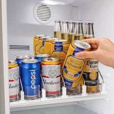 HOME & MARKER® Organizator za hladilnik z avtomatskim drsnim sistemom | DRINZER Bela