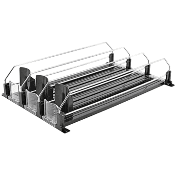 HOME & MARKER® Organizator za hladilnik z avtomatskim drsnim sistemom | DRINZER