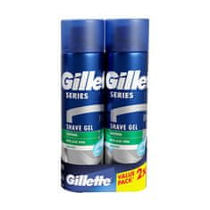 Gillette Darilni set gelov za britje za občutljivo kožo 2 x 200 ml