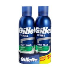 Gillette Darilni set pomirjujočih pen za britje 2 x 200 ml