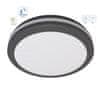 Optonica LED plafonjera 20W 3CCT 1900lm IP65 s senzorjem črna