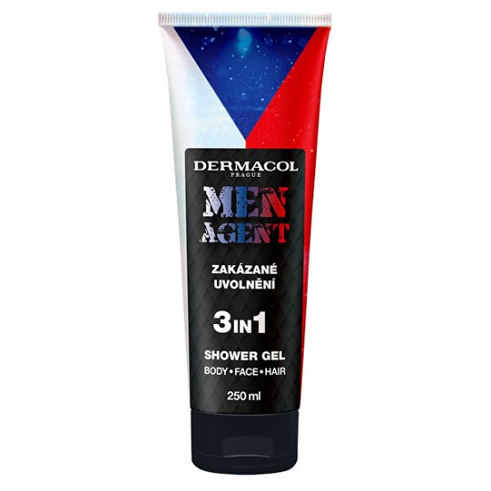 Dermacol Gel za prhanje Forbidden release Men Agent (3v1 gel za prhanje) 250 ml