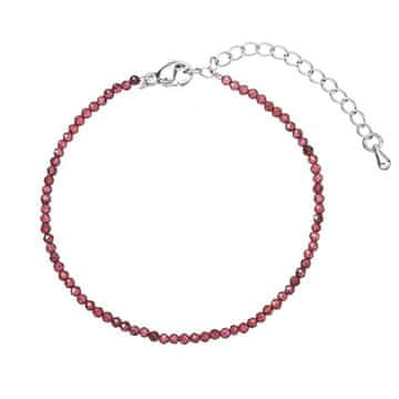 Evolution Group Zapestnica iz perlic z rdečimi granati 43055.3 granat