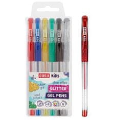 EASY Kids GLITTER Komplet gel pisal z bleščicami, 6 barv