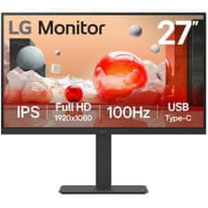 Life is good Monitor 27BA650-B 16:9 FHD IPS 5ms 100Hz 68,6 cm/27" (1920x1080) HDMI DP USB-C zvočnik Pivot Black