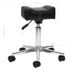 Eprim Sillon Bell mobilna opora za noge za pedikuro, črna