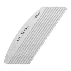 shumee Ocho Nails tanka polmesečasta pilica 180/240 10 kosov