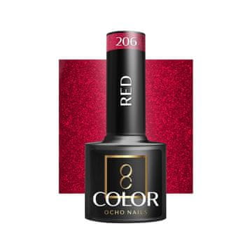 shumee OCHO NAILS Hibridni lak za nohte rdeč 206 -5 g