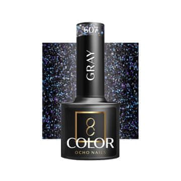 shumee OCHO NAILS Hibridni lak za nohte siv 607 -5 g