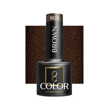 shumee OCHO NAILS Hibridni lak za nohte rjava 808 -5 g