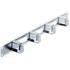 Intellinet 19"1U 4 objemke siv organizator kablov