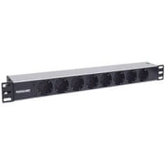 Intellinet 19" Rackmount 1U 1,8m LED indikator 8 vtičnic za omrežno omaro razdelilec